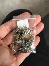 Lote de anillos abiertos de 3-20mm, 50-200 unids/lote, conectores de anillos partidos de oro rosa para DIY, joyería, accesorios Diy