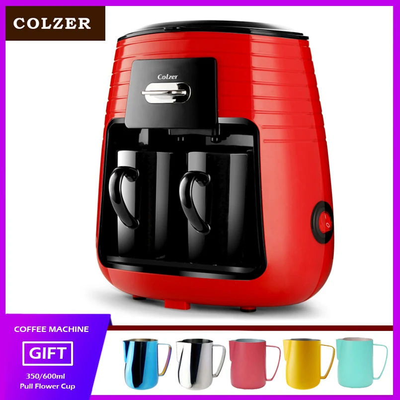 COLZER Coffee Machine Nespresso American Double Cup Espresso Drip Coffee Maker With 2 Cups For Cafetera 110/220V Expreso Machine
COLZER Coffee Machine Nespresso American Double Cup Espresso Drip Coffee Maker With 2 Cups For Cafetera 110/220V Expreso Machine