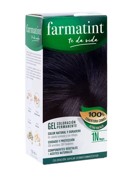 Farmatint 1n black 135 ml covers gray hair and cares for hair health 
Farmatint 1n black 135 ml covers gray hair and cares for hair health
