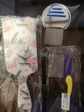 Uds.-peine para quitar piojos en la cabeza para mascotas, accesorios para pelo, peine para piojos, fino, dentado, huya, con mango, cepillo de pelo, herramientas de aseo