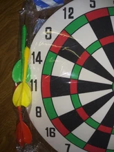 Juego de diana para dardos de 29,5 CM, colgante de pared para el hogar, doble cara, grueso, para interior y exterior, juego de lanzar, dardos con punta de acero