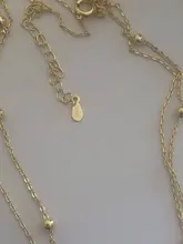 Collares de cuentas anenjary simples de Plata de Ley 925 con suerte para mujer, gargantilla de cadena corta, collares S-N554