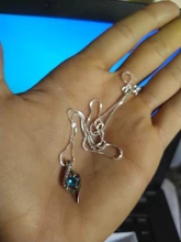 NEHZY-collar de plata de ley 925 para mujer, joyería de moda de alta calidad, pendiente de corazón de Zircón, 45CM de longitud