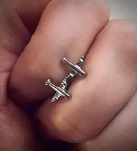 Pendientes de tuerca de Plata de Ley 925 con forma de avión, joyería elegante y romántica, con temperamento, para mujeres