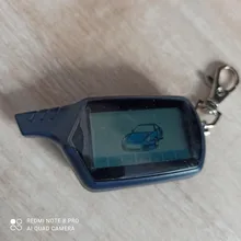 B6-Cadena de llave de Control remoto LCD de 2 vías para vehículo ruso, sistema de alarma para coche de dos vías, línea de estrellas, B6