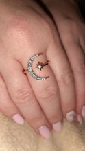 Vienkim 2020 coreano nuevo de moda de cristal ajustable anillo Luna estrella anillos brillantes para la joyería de las mujeres mujer anillo de dedo chica