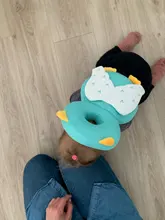 Almohada de protección para la cabeza de bebés, almohada de dibujos animados anticaída de algodón suave PP, cojín protector para niños pequeños, cuidado seguro para bebés