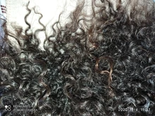 Mongol Afro rizado Pelo Rizado de la onda de agua 3 mechones con cierre cabello humano brasileño armadura paquete negro las mujeres XISHIXIU