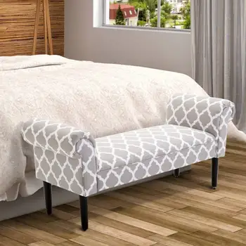 Stool with Arms Trim for Bed Foot type Wooden Bench for Bedroom or Hallway-132x45.5x58cm
Stool with Arms Trim for Bed Foot type Wooden Bench for Bedroom or Hallway-132x45.5x58cm