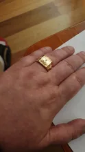 Huitan-Anillo de lujo con letra de Color oro K para hombre, diseño de trofeo, Circonia cúbica brillante, boda, marido, fiesta, regalo de cumpleaños, joyería