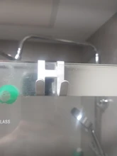 Gancho de aluminio para puerta en forma de H, colgador colgante para baño y cocina, bolsa de toalla de ducha, accesorios organizadores, 1 Uds.