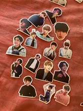 Pegatinas Kpop para ordenador portátil, equipaje, Maleta de motocicleta, monopatín, teléfono, PVC, 50 Uds.