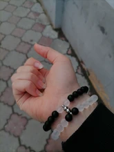 2 unids/set brillante imán par pulsera Vintage Natural piedra distancia emparejado pulsera de los amantes de la joyería de regalo de día de San Valentín