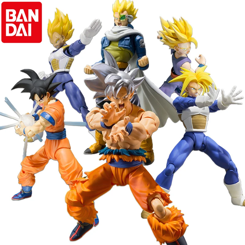 Bandai Dragon Ball Z Super Saiyan Goku Vegeta Freezer Torankusu Majin Buu Warrior Awakening S.H. Figuarts Action Figure | Игрушки и