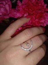 Vienkim 2020 coreano nuevo de moda de cristal ajustable anillo Luna estrella anillos brillantes para la joyería de las mujeres mujer anillo de dedo chica