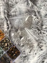 1323 Uds. Kit de cuentas de piedras preciosas irregulares con cuentas espaciadoras cierres de langosta anillos de salto elásticos para suministros de joyería DIY