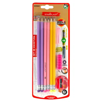 Starplast Set scripture, Pack saving, Pencils HB, To use school and Office, 3 Colores
Starplast Set scripture, Pack saving, Pencils HB, To use school and Office, 3 Colores