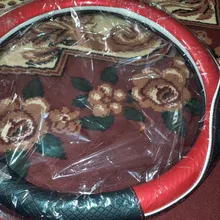 D forma O forma protector para volante de coche antideslizante de cuero de la PU para el POLO GOLF 7 Scirocco Suzuki Swift Nissan Rogue de alta calidad