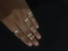 Wuckalo-Conjunto de anillo de tejido torcido redondo para mujer, joyería femenina, anillos de dedo nudillo clásicos elegantes para mujer 2021