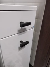 RUNBAZEF-tiradores para armario, manijas cuadradas modernas en T para cocina, baño, armario, cajón, Hardware