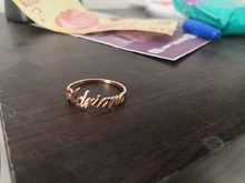 Anillo de nombre oro personalizado, anillos de acero inoxidable para mujer, anillo de letras iniciales personalizado