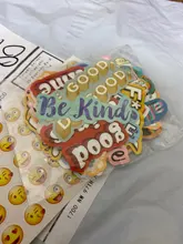 INS Corea pegatinas de palabras de Color planificador diario pegatina para diario Kawaii decoración de colección de recortes papelería escolar