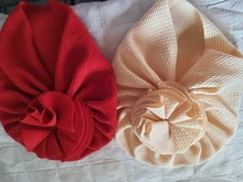 Hermosa flor bebé sombrero bebé niña sombrero turbante infantil de primavera niño gorra para Recién Nacido Bonnet, muestras de lazo sombrero