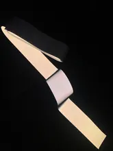 DIY 10/15/20/30 MM alta visibilidad grado coser en cinta de borde de tela reflectante para bolsa de tapa de ropa para un uso de seguridad de visibilidad