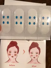 40 unids/caja Invisible V-Forma de cara delgada pegatinas cara línea Facial arrugas voluminización DE LA PIEL Estiramiento Facial rápido Chin cinta adhesiva