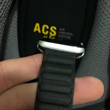 Correa de cuero para Apple watch, correa de 44mm, 40mm, 38mm, 42mm, 1:1, Original, con lazo magnético, iWatch seires 5 4 SE 6