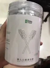 Limpiador de lengua para bebé, limpiador de boca desechable de gasa, palo de limpieza, cuidado dental, cepillo de bebé, 32 Uds.