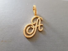 D & Z-collar con letras A-Z y circonita cúbica Iced Out, abalorio de Color dorado y plateado, estilo Hip Hop, Colgante para Nombre