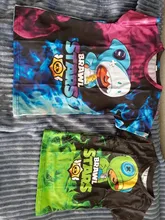 Camiseta con estampado 3D para niños y niñas de 4 a 12 años, playera con estampado de estrellas y cuervos, de gama alta