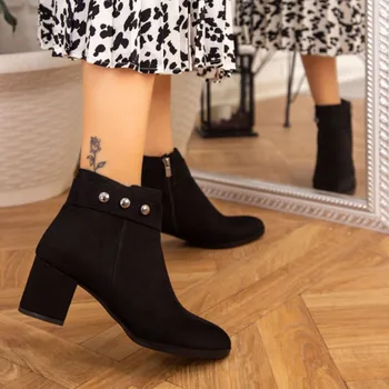 Narıo Black Women Boots 2021 Winter Fashion Stylish, Casual Comfortable Clothing, Insole, Side Zipper, Loafer Suede Postal
Narıo Black Women Boots 2021 Winter Fashion Stylish, Casual Comfortable Clothing, Insole, Side Zipper, Loafer Suede Postal