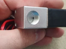 Válvula Solenoide de 12V CC, 1/4 , 1/8, 2 vías, válvulas neumáticas de acción directa cerradas para agua, Aire, Gas y caliente