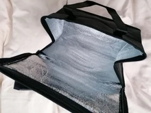 Bolsa enfriadora de almuerzo no tejida, recipiente para embalaje de alimentos portátil, bolsas de Almacenamiento aislado para Picnic, organizador térmico de entrega