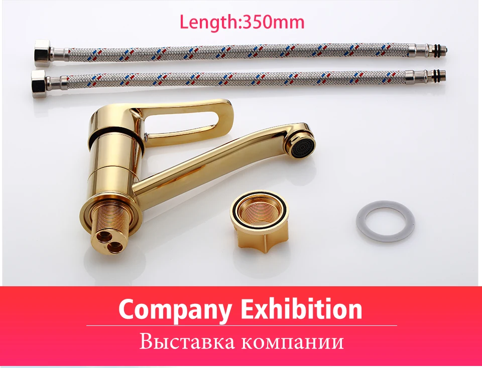 Potato Luxury Golden Bathroom Sink Faucet Saving Hot and Cold Water Mix Tap Single Handle Single Hole Basin Faucets p45150-4