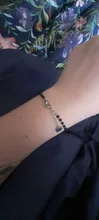 Pulsera de acero inoxidable con forma de trébol de oro rosa para mujer, brazalete de cuentas de cristal negro, joyería 2020