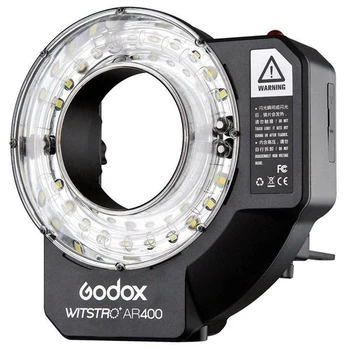 Godox AR400 400W Li-ion Battery Ring Flash Speedlite + LED Video Light
Godox AR400 400W Li-ion Battery Ring Flash Speedlite + LED Video Light
