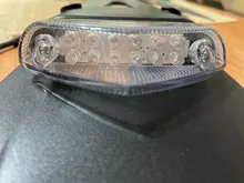 Luz de motocicleta Enduro para CRF YZ CR EXC WRF 250 400 426 450 Tial, 12 LED, parada de freno, guardabarros trasero