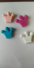 Baby Pacifier-Chain Teething-Toys Crown Silicone Pendant-Accessories Food-Grade 10pcs