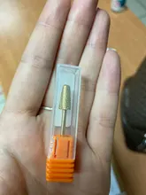 Fresas de carburo de tungsteno dorado para taladro eléctrico, accesorios para manicura y pedicura