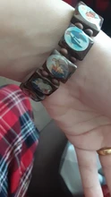 Pulseras iconos religiosos de madera de los santos y Jesús, Unisex, de madera, Paryer, Charm Jewelry para hombre, 2020