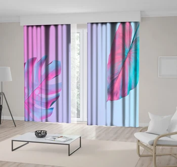 Curtain Tropical Palm Leaves in Vibrant Bold Gradient Holographic Neon Colors Minimal Art Blue Green Pink 
Curtain Tropical Palm Leaves in Vibrant Bold Gradient Holographic Neon Colors Minimal Art Blue Green Pink