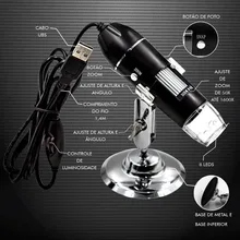 Microscopio Digital LED con USB, endoscopio con cámara para reparación de teléfonos móviles, colección de monedas, piel, ZM56, 1000x / 1600x