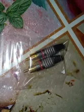 Adaptador de Audio y vídeo para Cable Coaxial, conector macho a macho, sin soldadura, color negro, rojo, RCA, 4 Uds./1 ud.