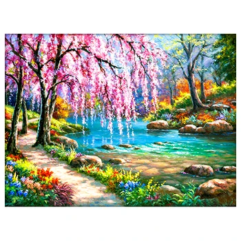 Аж-1328 Diamond painting "Diamond painting", 'Sakura at the reki', 40*30 cm 
Аж-1328 Diamond painting "Diamond painting", 'Sakura at the reki', 40*30 cm