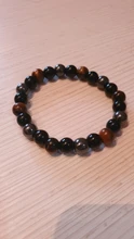 De moda 10mm brazaletes ojo de tigre de los hombres hematita Pulsera Energy Balance obsidiana joyas para cuidado de la salud para el regalo de las mujeres Pulsera Hombre