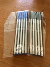 Jinhao-recarga de tinta azul y negra para recarga de bolígrafo, alta calidad, Suiza, firma, artículo de papelería para caligrafía, 10 Uds.