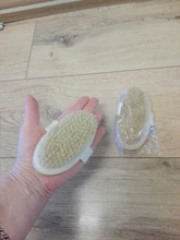 Jabalí-cepillo de madera ovalado para ducha, cerdas naturales, masaje exfoliante, tratamiento de celulitis, circulación sanguínea